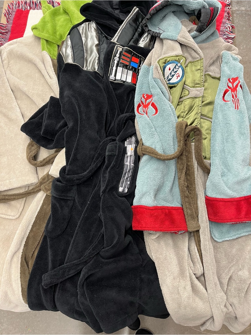 Star Wars Men's Character Hooded 3 Robe Bundle One Size Fits Most